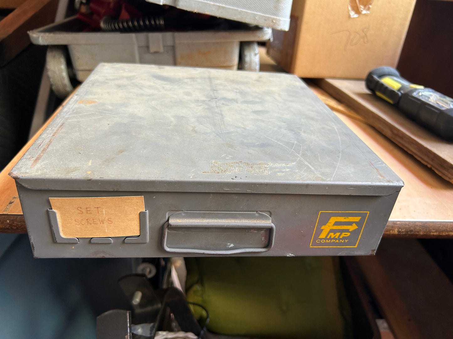 Vintage FMP Steel Compartment Storage Box