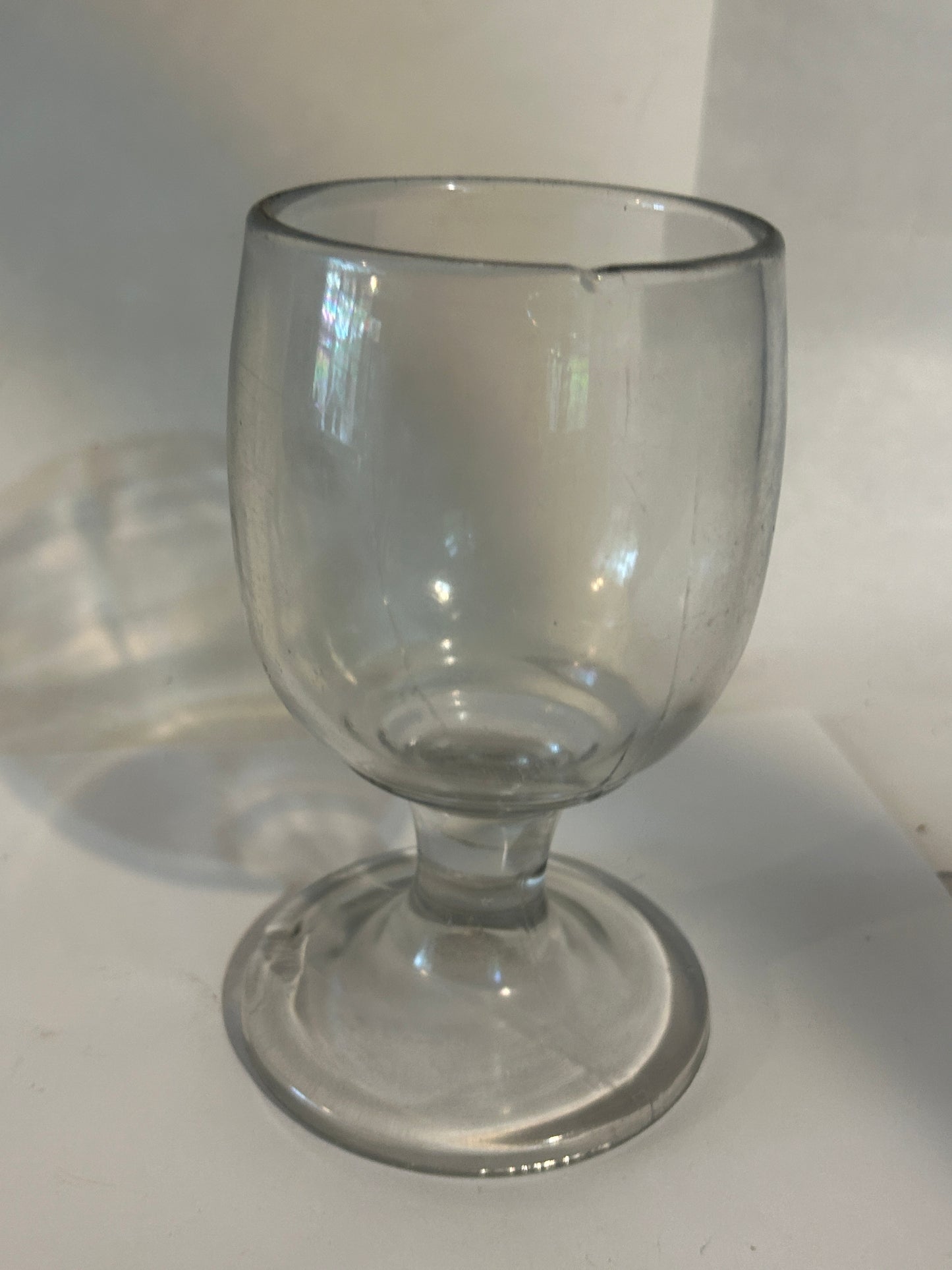 Vintage, Mid-Century Flawless, Heavy Squat Goblet