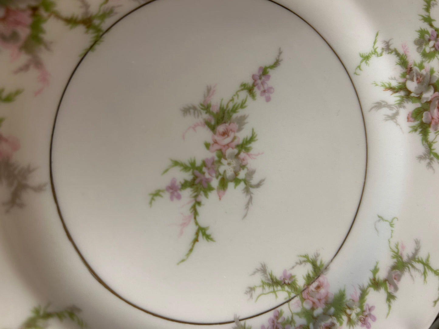 Vintage PAIR of Theodore Haviland China "Rosalinde" Pattern Oval Serving Platter