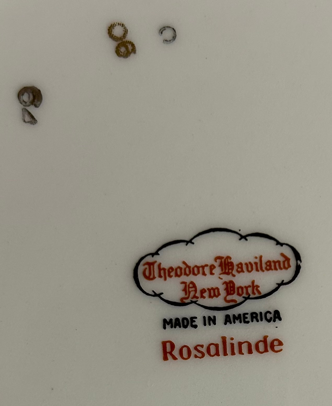 Vintage PAIR of Theodore Haviland China "Rosalinde" Pattern Oval Serving Platter