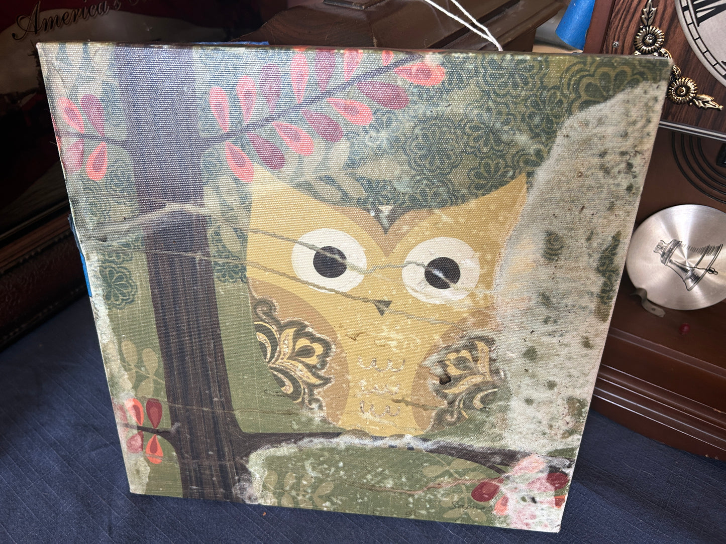 Sapna Forest Owl Wall Art Print 12"