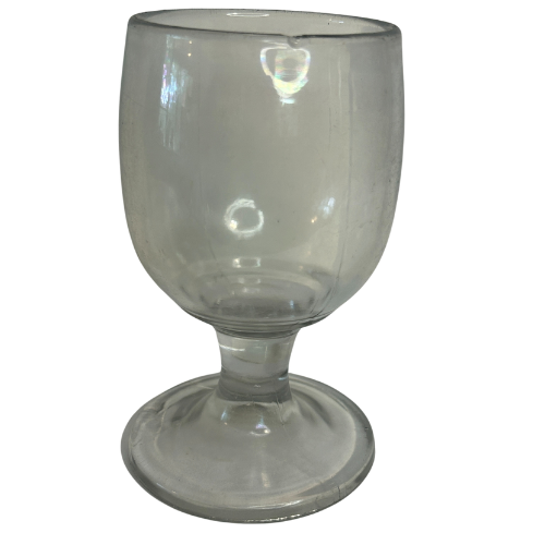 Vintage, Mid-Century Flawless, Heavy Squat Goblet