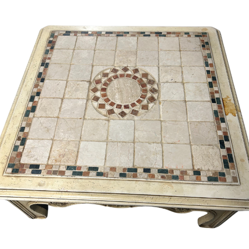 Study Tile Top Coffee Table - Sturdy in Excellent Condition