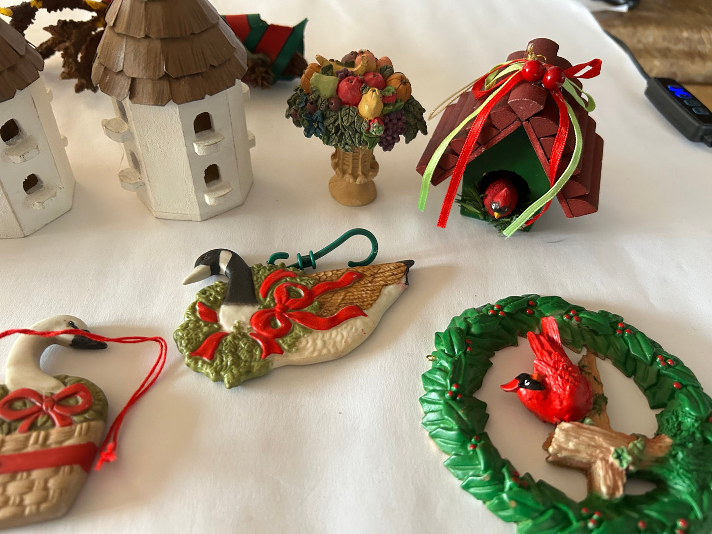Vintage 1970s Assorted Christmas Ornaments - Set of 14 Excellent Condition