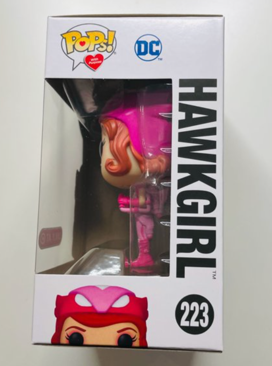 NIB Funko POP! Heroes DC Comics Bombshells Hawkgirl #223 [Breast Cancer Awareness] Exclusive