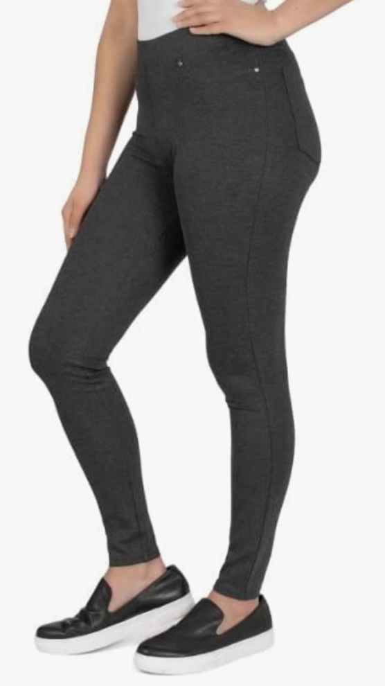 NWT Seven7 Women's 4 Way Pull on Ponte Charcoal Legging Size 2XL